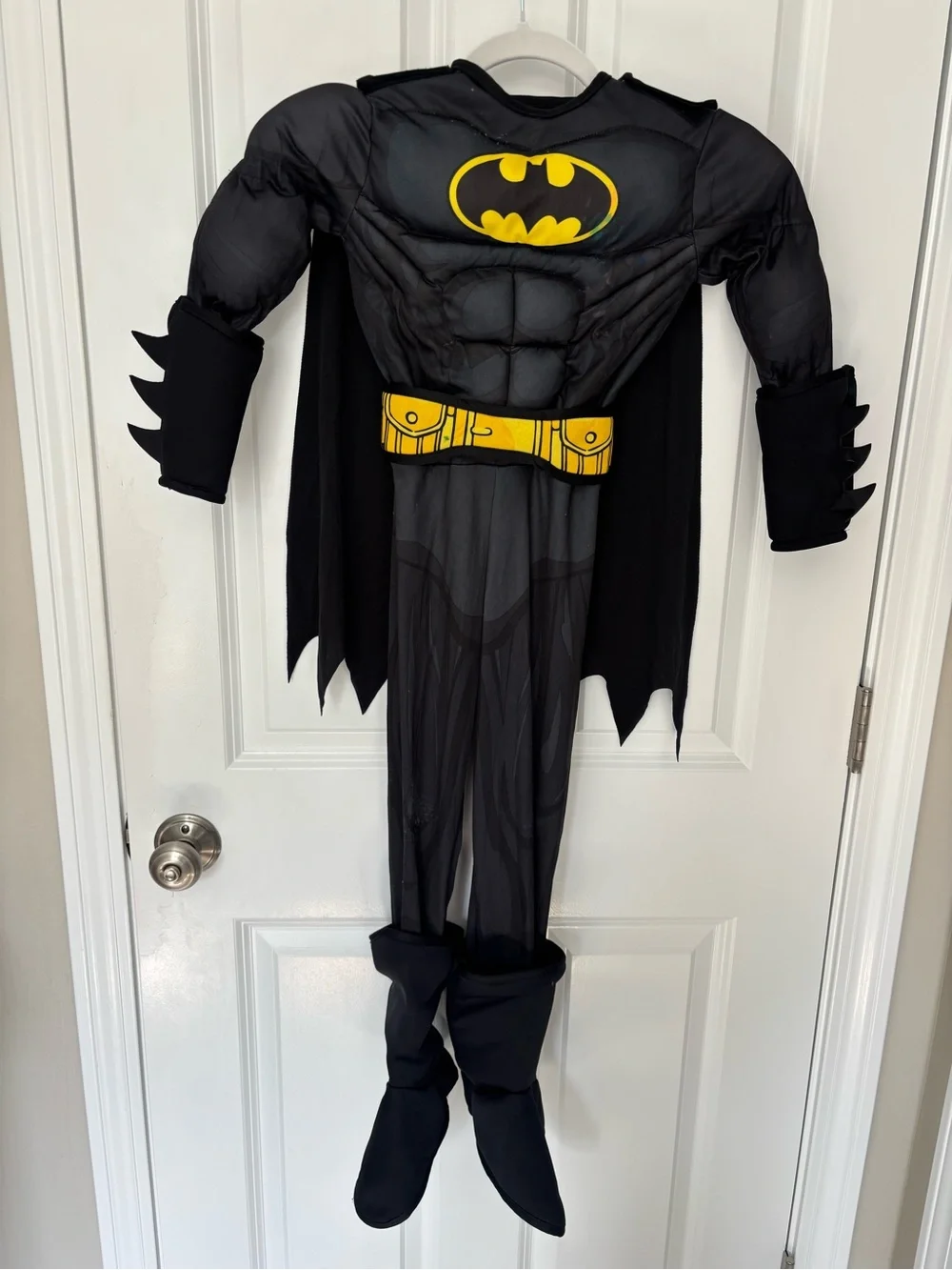 🎃Rubie's Black and Yellow Padded Batman Costume with Cape And Mask🎃